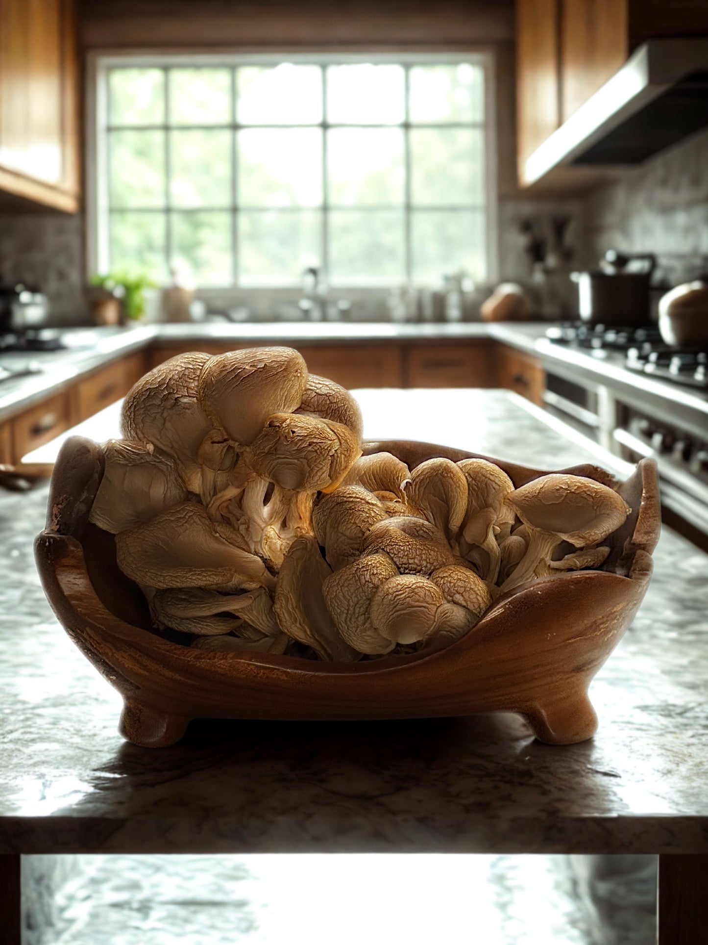 Dried & Sliced Oyster Mushrooms (Pleurotus ostreatus)