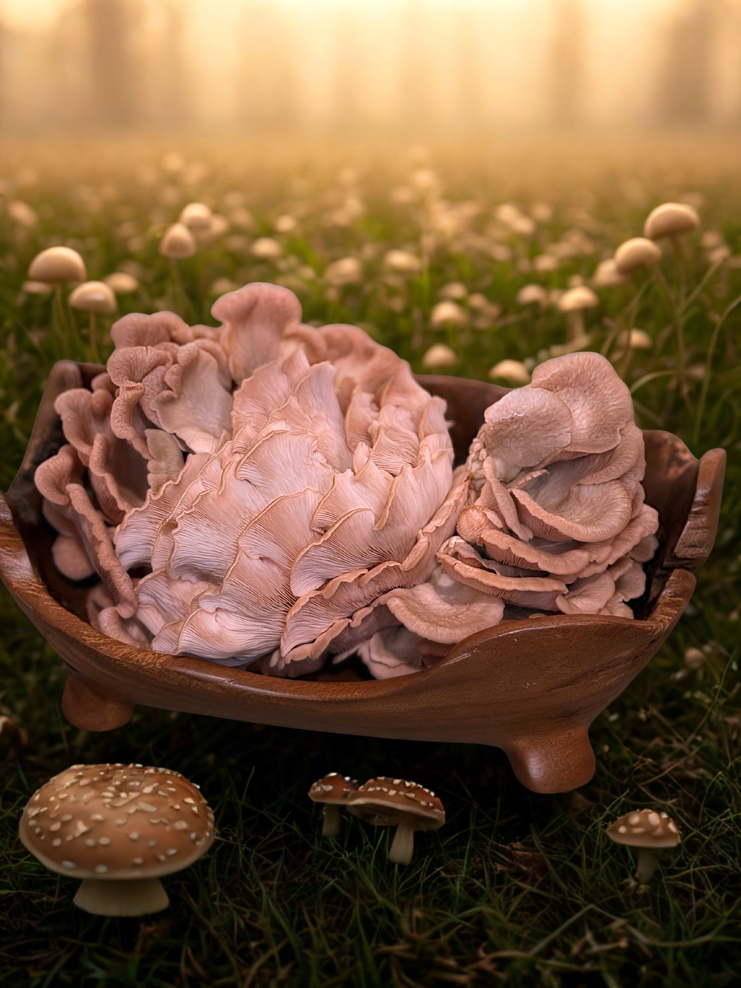 Dried & Sliced Oyster Mushrooms (Pleurotus ostreatus)